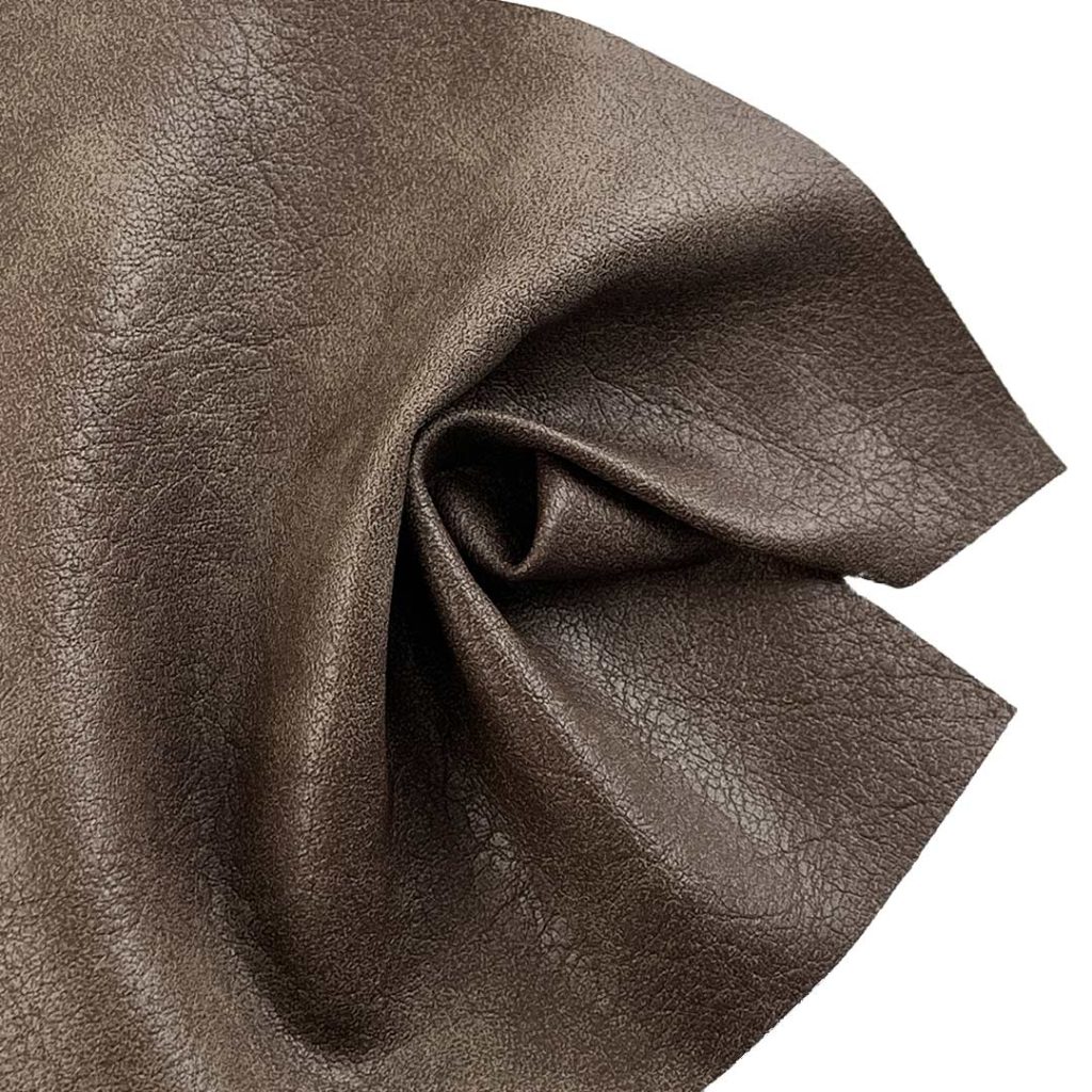 370gsm (13.0 oz) Face 100% Polyurethane Back 100% Viscose Synthetic Leather Smooth Tear-Resistant Fabric Apron Bag Coat