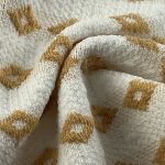 260gsm (9.2 oz) 45% Polyester 50% Viscose 5% Spandex Dobby Dotted Swiss Textured Fabric Dress Tops 2237