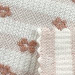 260gsm (9.2 oz) 45% Polyester 50% Viscose 5% Spandex Dobby Dotted Swiss Textured Fabric Dress Cardigan 2244