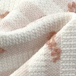 260gsm (9.2 oz) 45% Polyester 50% Viscose 5% Spandex Dobby Dotted Swiss Textured Fabric Dress Cardigan 2244