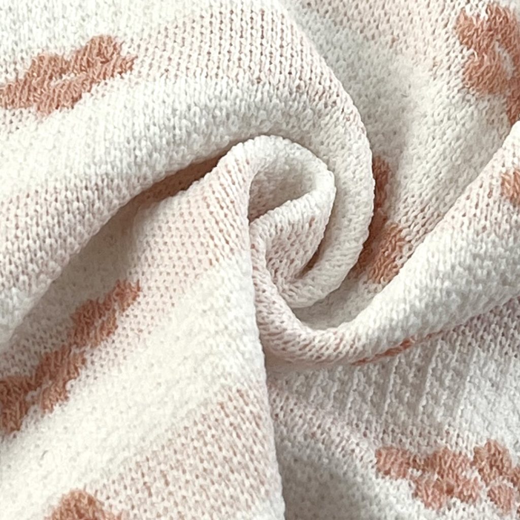 260gsm (9.2 oz) 45% Polyester 50% Viscose 5% Spandex Dobby Dotted Swiss Textured Fabric Dress Cardigan 2244