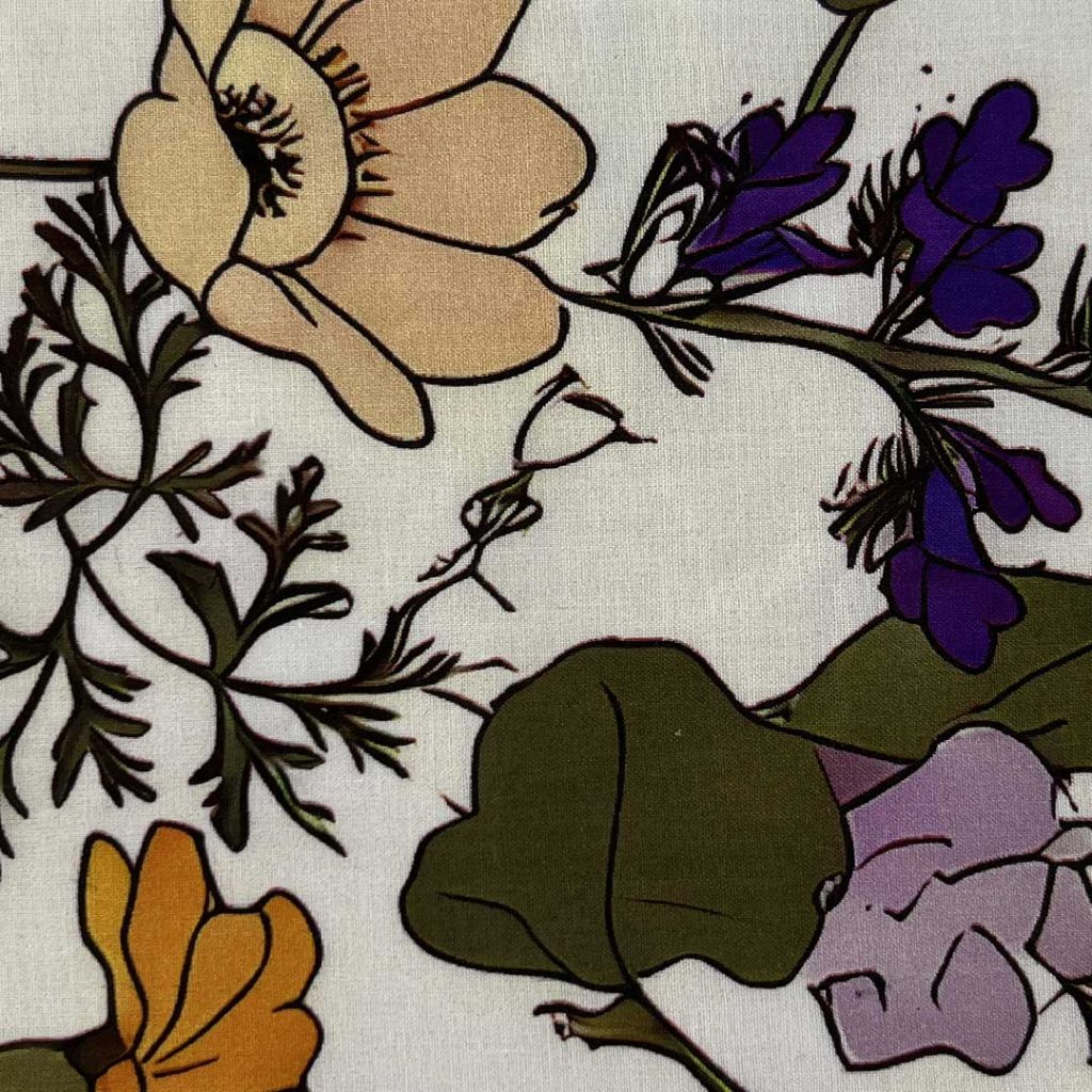 90gsm (3.2 oz) 100% Cotton Calico Fabric Dress Interlining