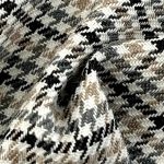 220gsm (7.8 oz) 97% Polyester 3% Spandex Houndstooth Textured Shape Retention Fabric Dress Blazer 230-001