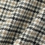 220gsm (7.8 oz) 97% Polyester 3% Spandex Houndstooth Textured Shape Retention Fabric Dress Blazer 230-001