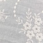 100% Cotton Eyelet Textured Breathable Fabric Tops Skirt