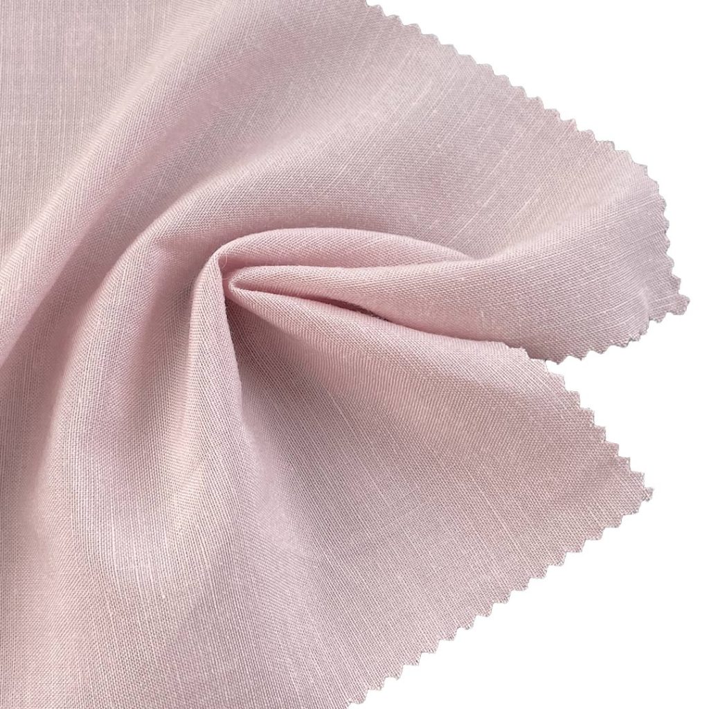 110gsm (3.9 oz) 58% Lyocell 30% Cotton 12% Linen Crepe Textured Translucent Fabric Skirt Dress 25769