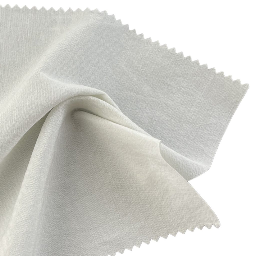 110gsm (3.9 oz) 43% Cotton 57% Tencel Crêpe Translucent Textured Fabric Skirt Dress