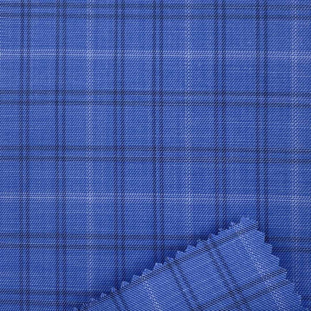 340g/m (6.7oz) 84% Polyester 14% Viscose 2% Spandex Suit Cool Hand Feel Textured Fabric Blazer 31168