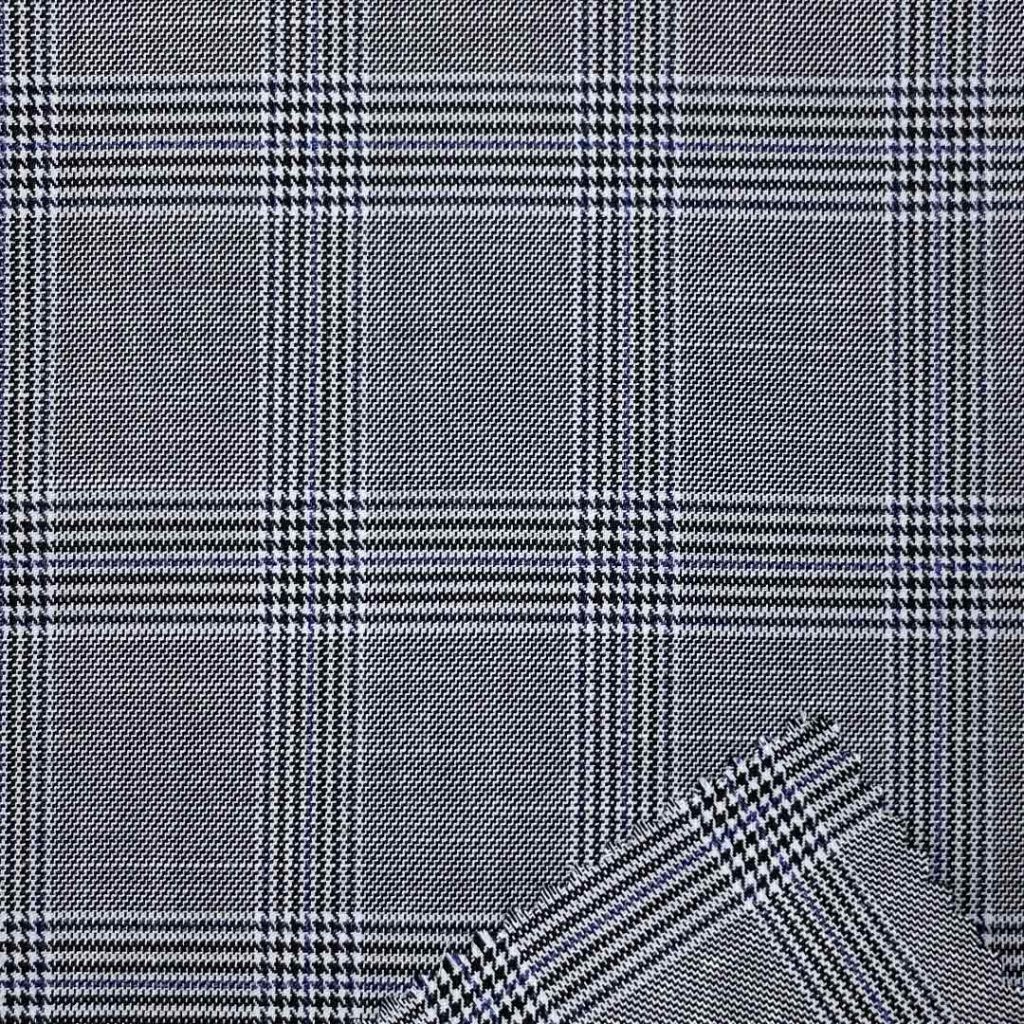 340g/m (6.7oz) 83% Polyester 15% Viscose 2% Spandex Suit Soft Hand Feel Textured Fabric Blazer 31169