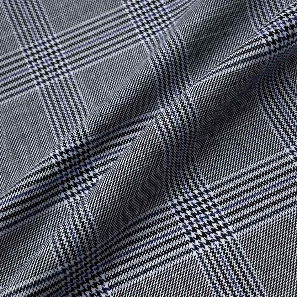 340g/m (6.7oz) 83% Polyester 15% Viscose 2% Spandex Suit Soft Hand Feel Textured Fabric Blazer 31169