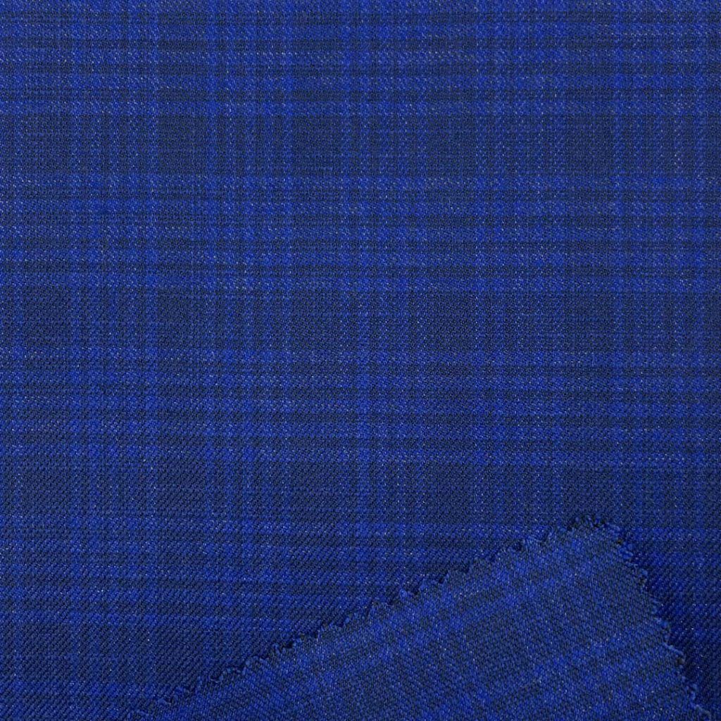 410g/m (8.1oz) 78% Polyester 20% Viscose 2% Spandex Suit Glossy Crisp Hand Feel Fabric Blazer 31303