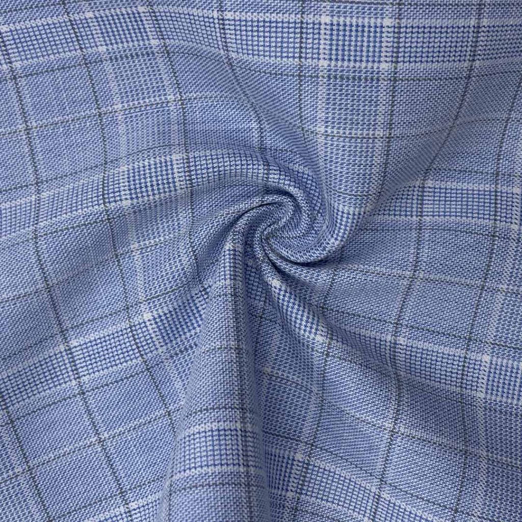 375g/m (7.4oz) 76% Polyester 22% Viscose 2% Spandex Suit Smooth Hand Feel Crisp Fabric Blazer 31342