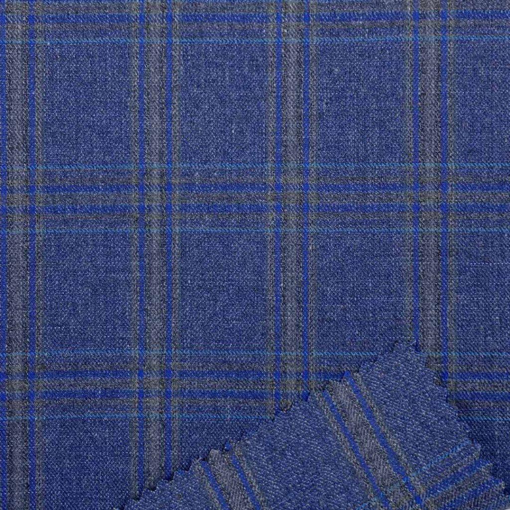 300g/m (5.9oz) 78% Polyester 15% Viscose 2% Linen Suit Smooth Crisp Hand Feel Fabric Blazer 31367