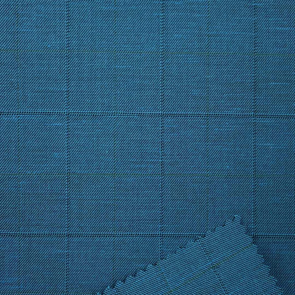 300g/m (5.9oz) 75% Polyester 12% Viscose 10% Linen 3% Spandex Suit Textured Crisp Hand Feel Fabric Blazer 31368