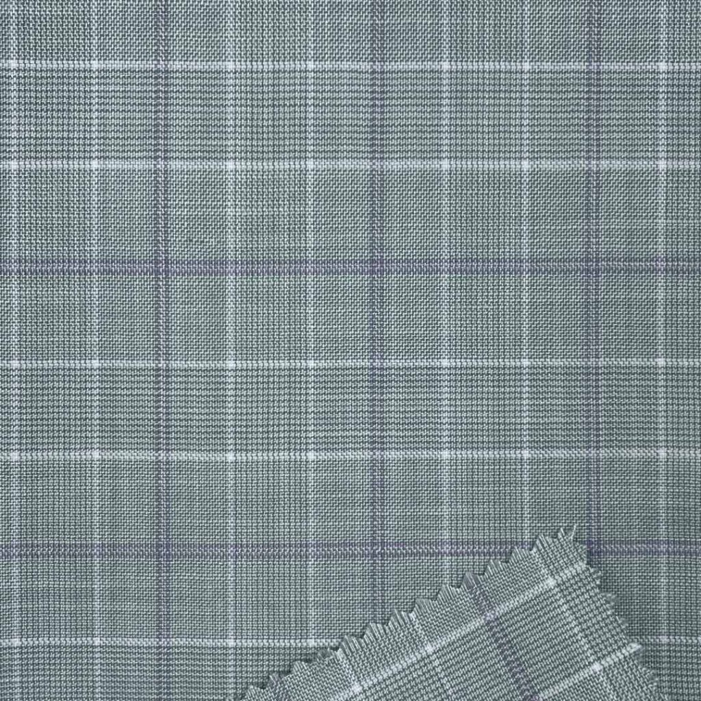 320g/m (6.3oz) 83% Polyester 15% Viscose 2% Spandex Suit Soft Hand Feel Textured Fabric Blazer 31398