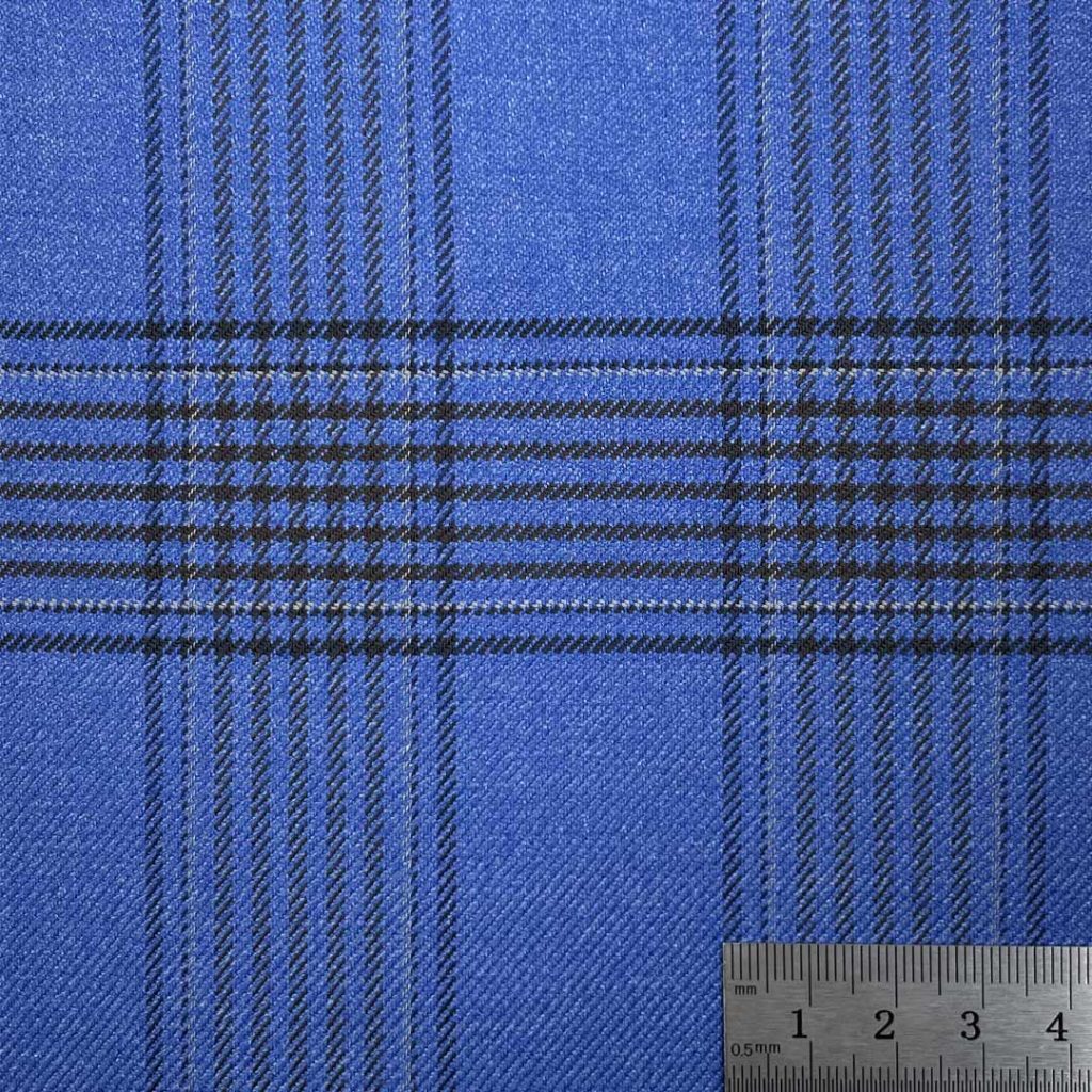 260g/m (5.1oz) 74% Polyester 24% Viscose 2% Spandex Suit Crisp Hand Feel Glossy Fabric Blazer 31421