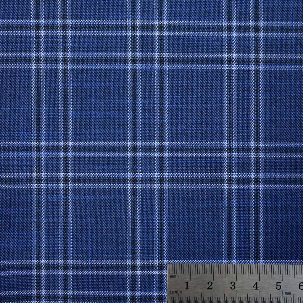 335g/m (6.6oz) 77% Polyester 21% Viscose 2% Spandex Suit Crisp Hand Feel Textured Fabric Blazer 31426