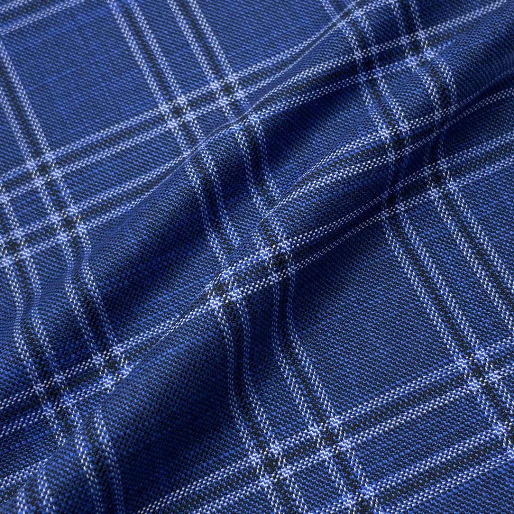 335g/m (6.6oz) 77% Polyester 21% Viscose 2% Spandex Suit Crisp Hand Feel Textured Fabric Blazer 31426