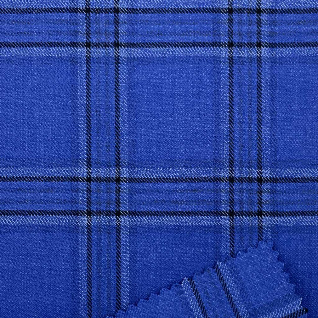 310g/m (6.1oz) 73% Polyester 25% Viscose 2% Spandex Suit Smooth Hand Feel Stretchy Fabric Blazer 31455