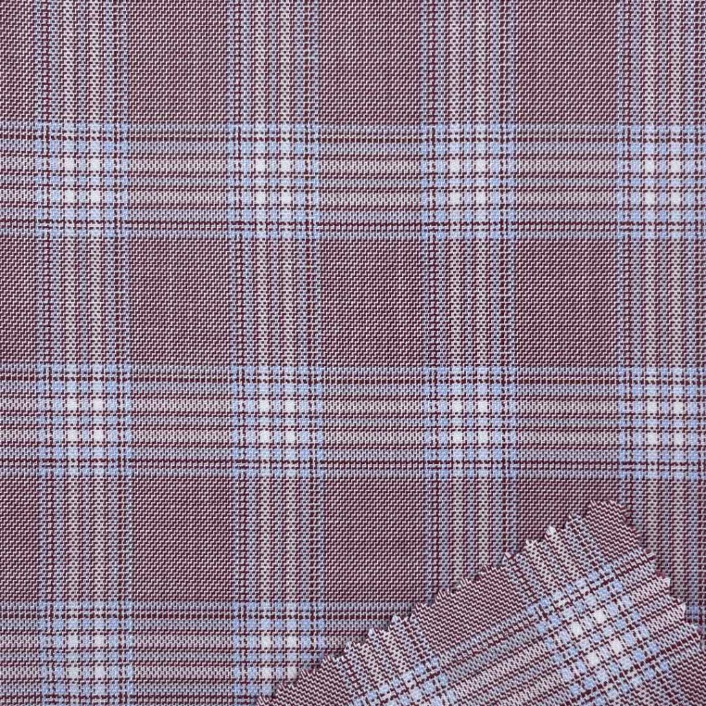 320g/m (6.3oz) 84% Polyester 13% Viscose 3% Spandex Suit Cool Hand Feel Textured Fabric Blazer 31477