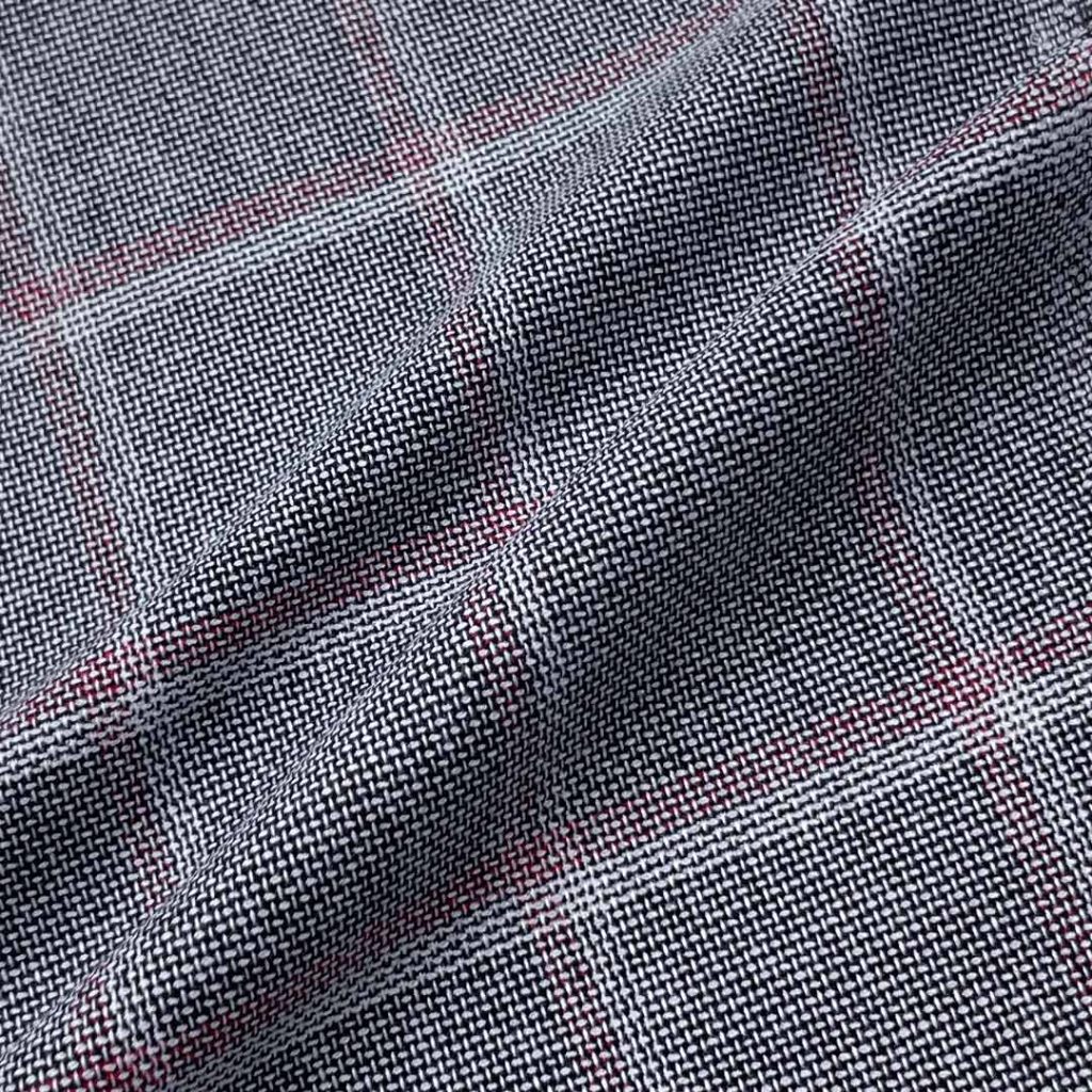 255g/m (5.0oz) 84% Polyester 17% Viscose 2% Spandex Suit Corase Textured Fabric Blazer 31493