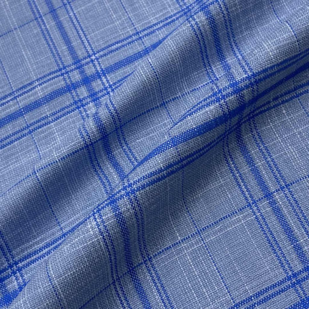 335g/m (6.6oz) 88% Polyester 11% Viscose 1% Spandex Suit Crisp Hand Feel Textured Fabric Blazer 31502