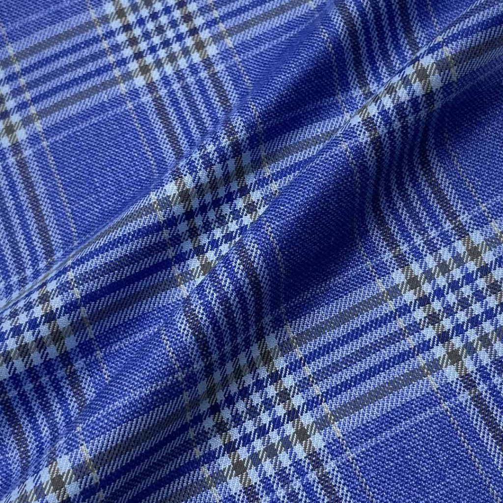 305g/m (6.0oz) 89% Polyester 9% Viscose 2% Spandex Suit Textured Cool Hand Feel Fabric Blazer 31519