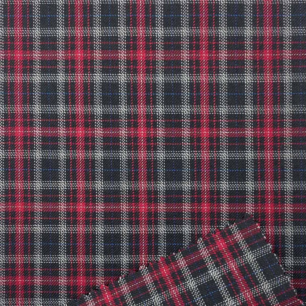 335g/m (6.6oz) 82% Polyester 16% Viscose 2% Spandex Suit Soft Crisp Hand Feel Fabric Blazer 31522