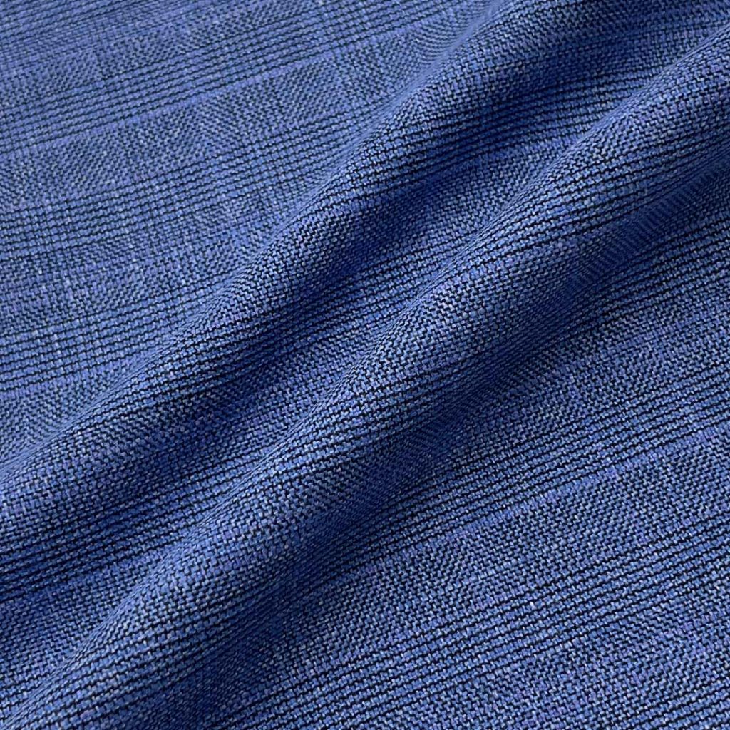 340g/m (6.7oz) 74% Polyester 25% Viscose 1% Spandex Suit Textured Soft Hand Feel Fabric Blazer 31535