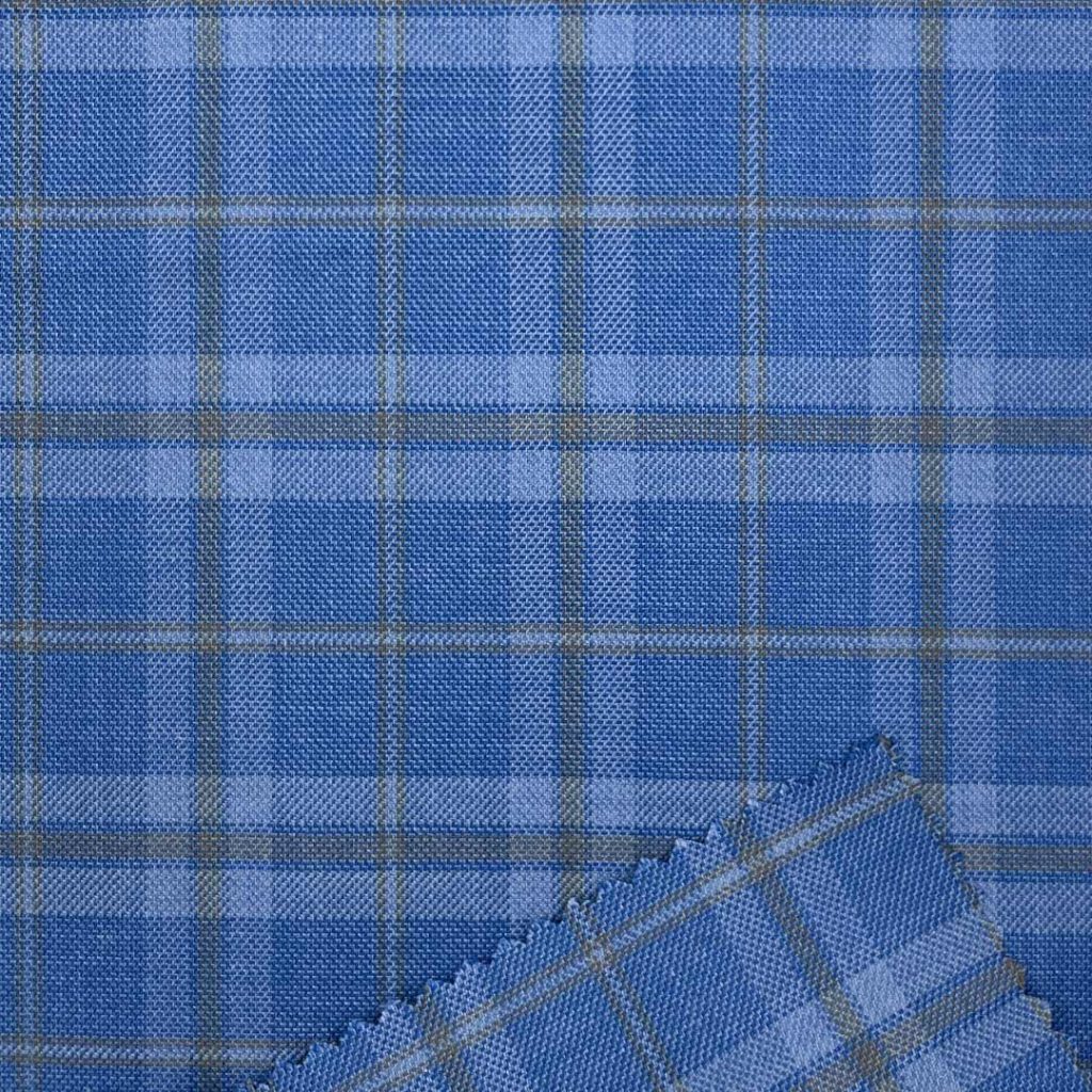 290g/m (5.7oz) 82% Polyester 16% Viscose 2% Spandex Suit Cool Hand Feel Textured Fabric Blazer 31555