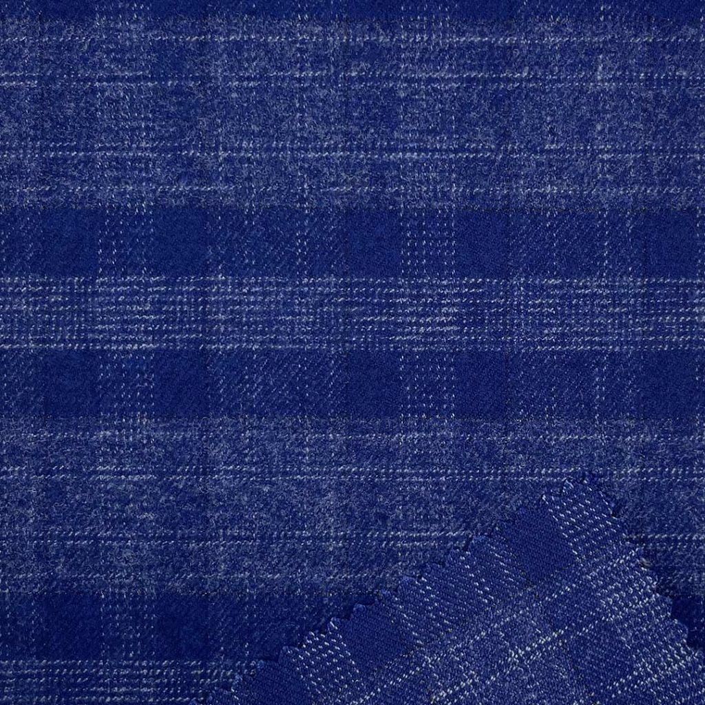 480g/m (9.5oz) 62% Polyester 35% Viscose 3% Spandex Suit Glossy Fuzzy Fabric Blazer 31580