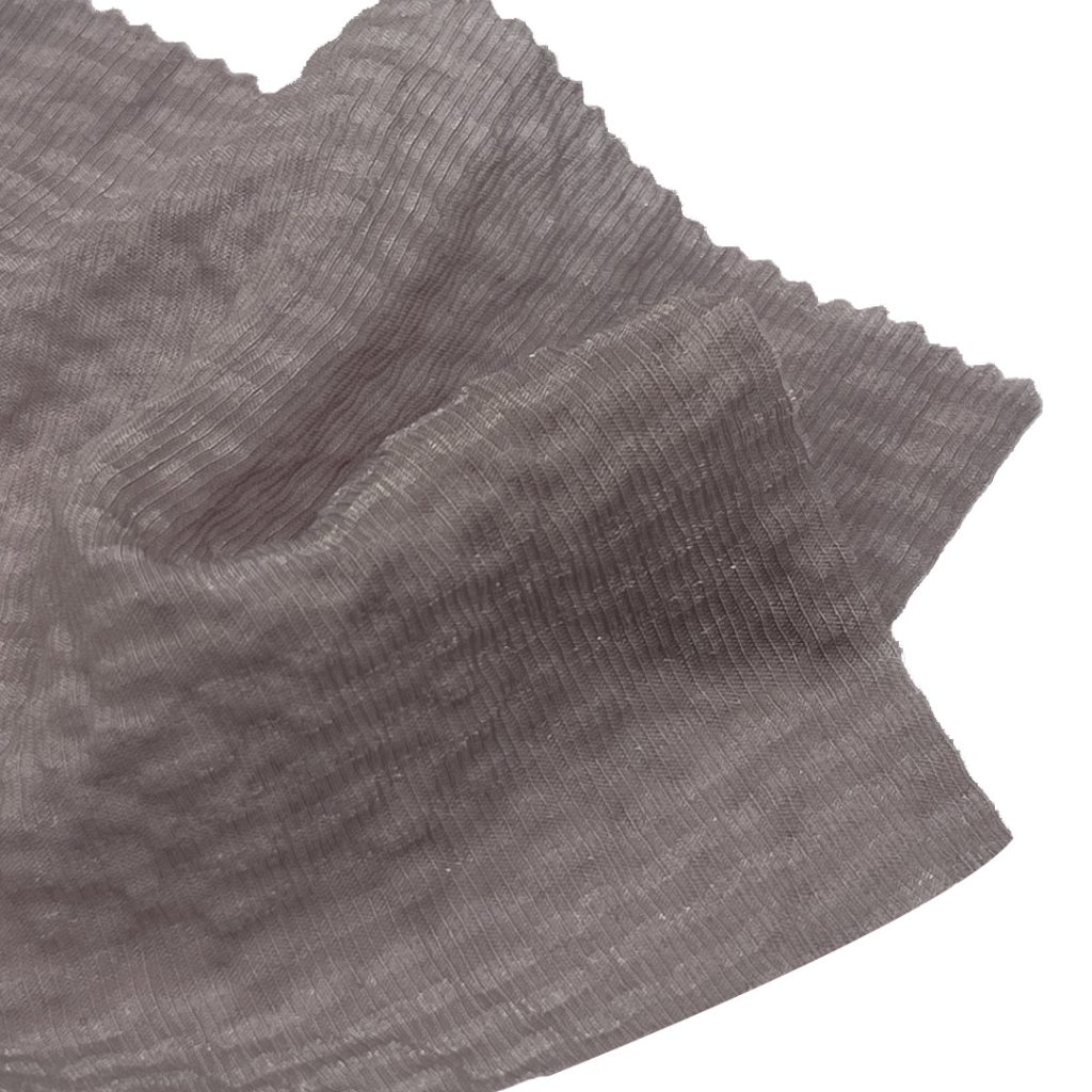 120gsm (4.2 oz) 42% Viscose 14% Nylon 22% Tencel 22% Polyester Crepe Textured Translucent Fabric Skirt Dress 3521-3