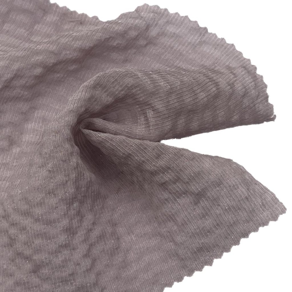 120gsm (4.2 oz) 42% Viscose 14% Nylon 22% Tencel 22% Polyester Crepe Textured Translucent Fabric Skirt Dress 3521-3