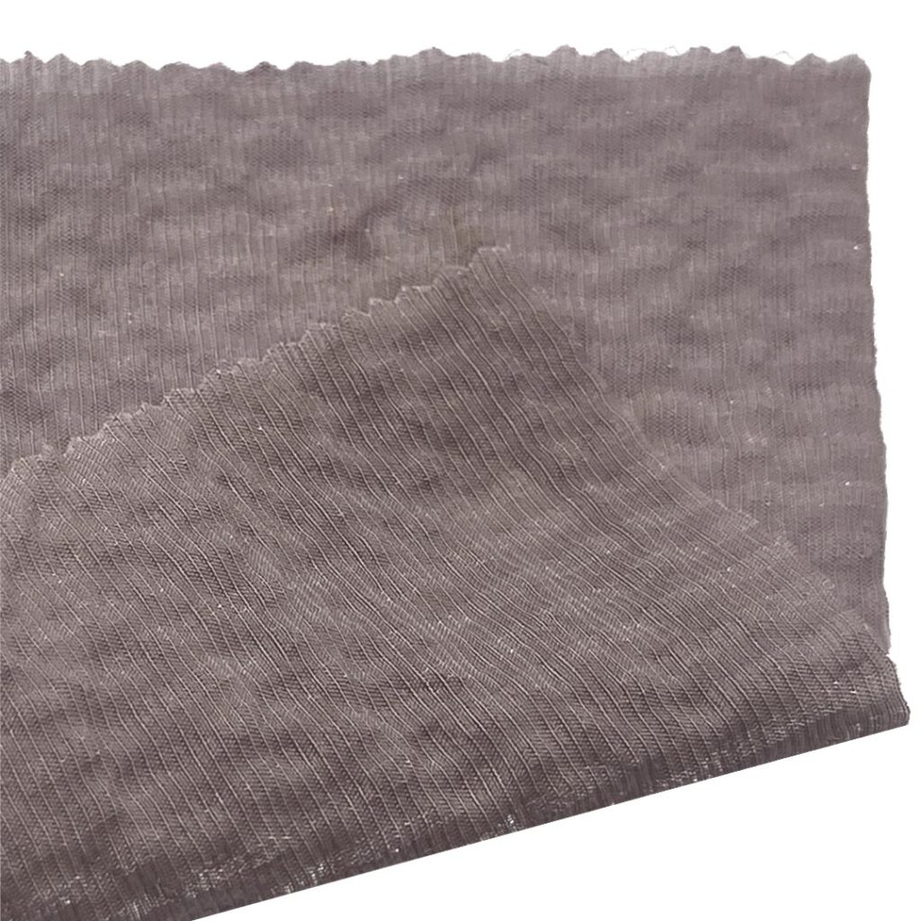 120gsm (4.2 oz) 42% Viscose 14% Nylon 22% Tencel 22% Polyester Crepe Textured Translucent Fabric Skirt Dress 3521-3