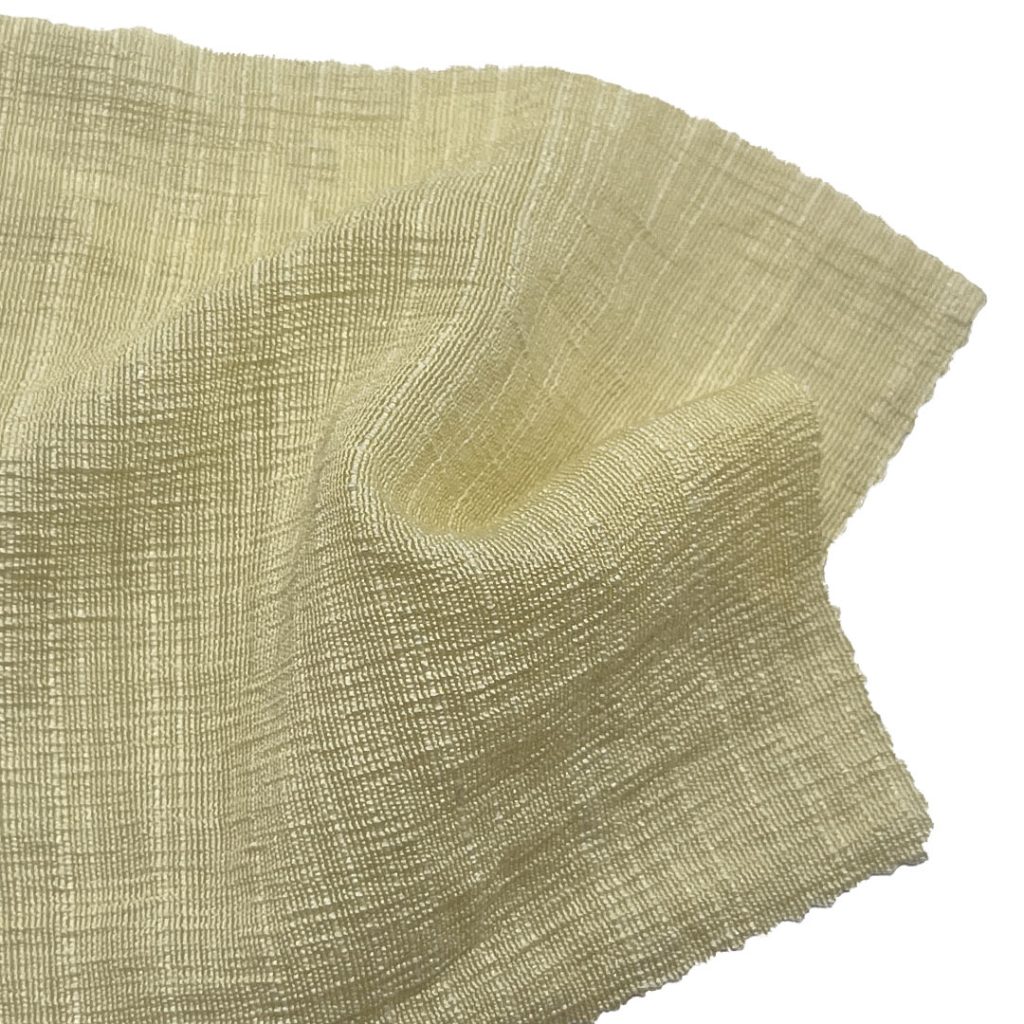 100gsm (3.5 oz) 62% Viscose 35% Nylon 3% Tencel Crepe Translucent Textured Fabric Dress Skirt 3569-17