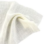 80gsm (2.8 oz) 22% Linen 78% Polyester Crepe Textured Translucent Fabric Dress Skirt 3880#