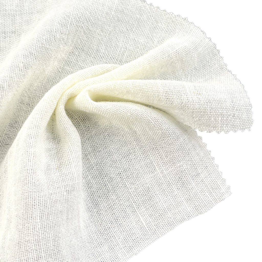 80gsm (2.8 oz) 22% Linen 78% Polyester Crepe Textured Translucent Fabric Dress Skirt 3880#