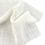 80gsm (2.8 oz) 22% Linen 78% Polyester Crepe Textured Translucent Fabric Dress Skirt 3880#