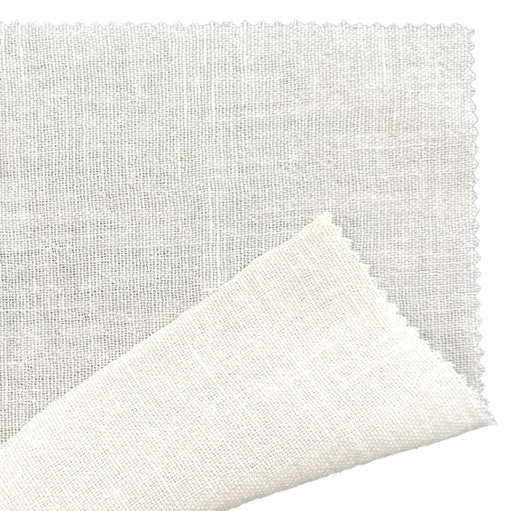 80gsm (2.8 oz) 22% Linen 78% Polyester Crepe Textured Translucent Fabric Dress Skirt 3880#