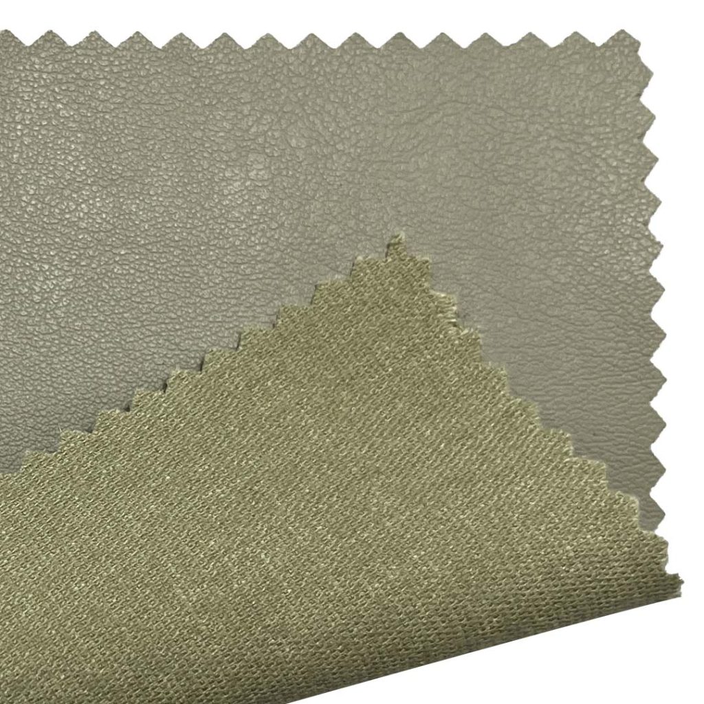 280gsm (9.9 oz) 45% Polyurethane Leather 55% Viscose Pleather Waterproof Ripstop Fabric Coat Skirt 489