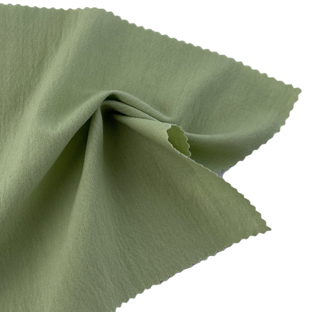 105gsm (3.7 oz) 92% Cotton 8% Nylon Crêpe Translucent Textured Fabric Skirt Dress