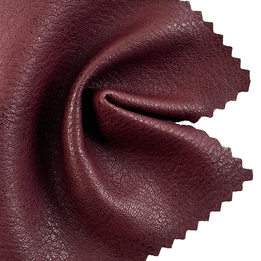 380gsm (13.4 oz) 50% Polyurethane 50% Polyester Pleather/Faux Leather Waterproof Smooth Hand Feel Fabric Jacket Shorts Bag