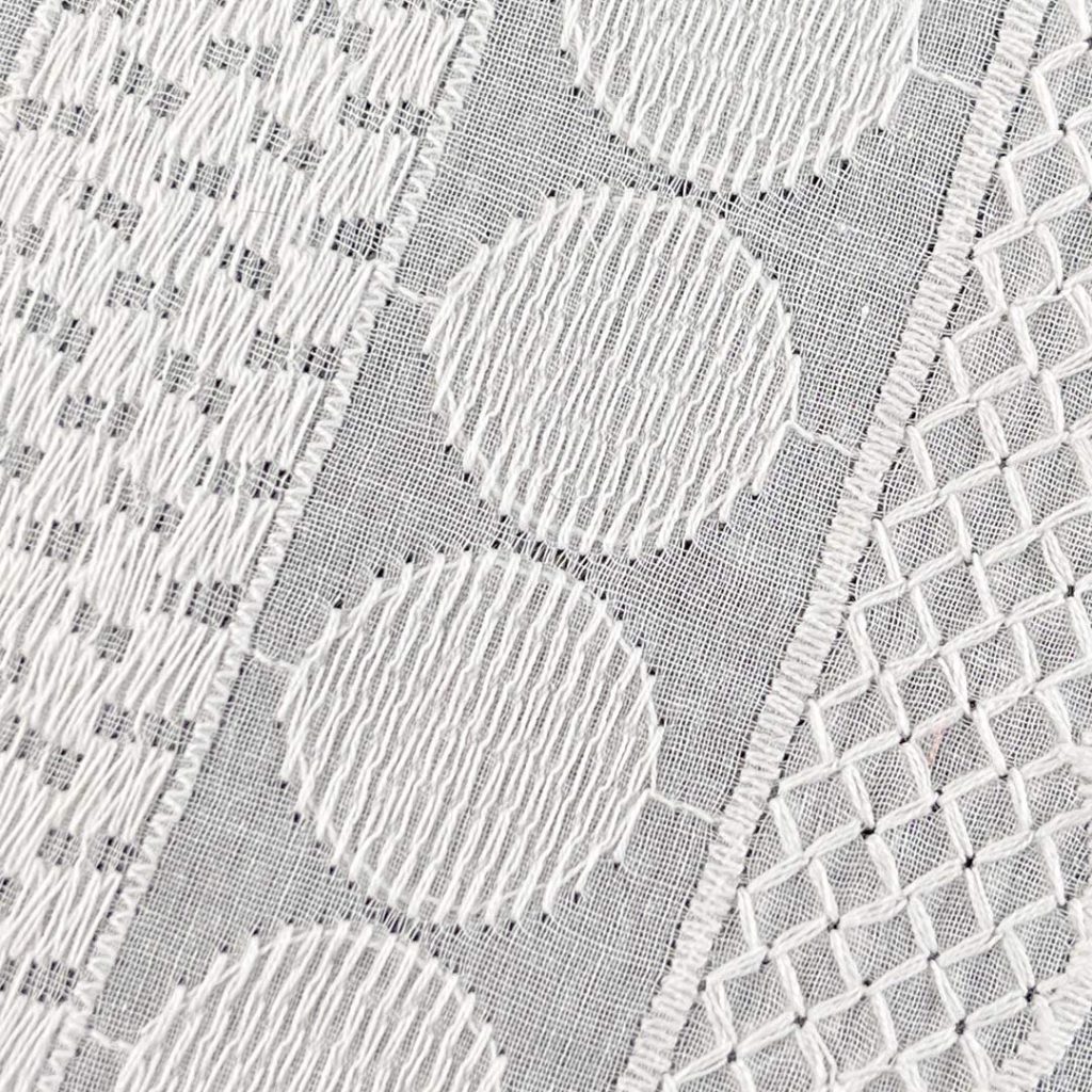 100% Cotton Eyelet Textured Breathable Fabric Dress Tops Skirt Blouse