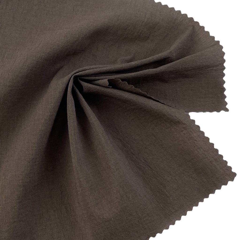 100gsm (3.5 oz) 58% Cotton 42% Nylon Crepe Textured Translucent Fabric Skirt Dress 8156