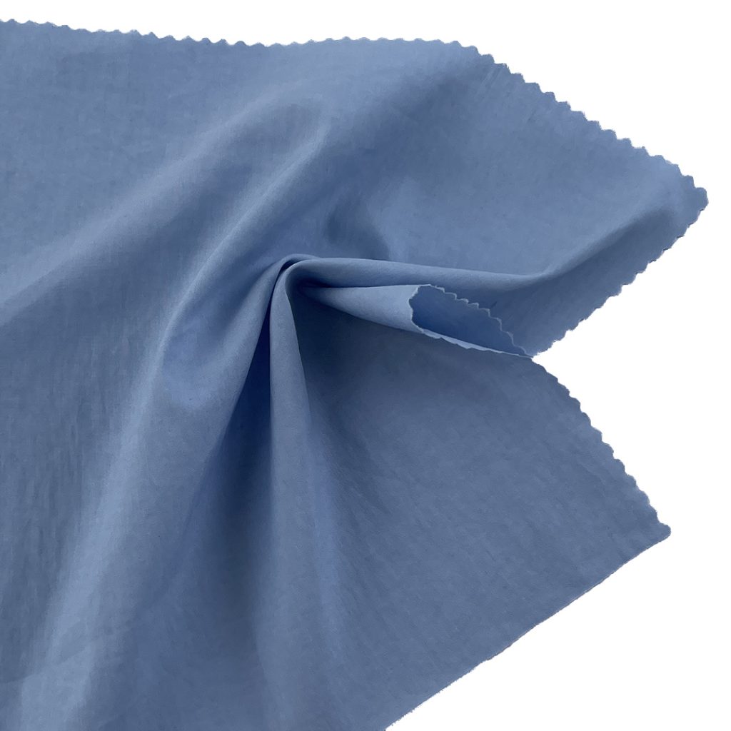 110gsm (3.9 oz) 47% Cotton 53% Nylon Crêpe Translucent Textured Fabric Skirt Dress