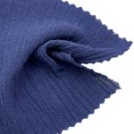 140gsm (4.9 oz) 100% Cotton Crepe Translucent Textured Fabric Skirt Dress 832