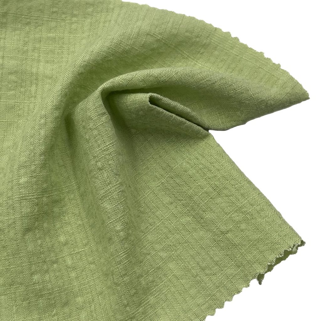 100gsm (3.5 oz) 70% Cotton 30% Viscose Pleated Textured Fabric Dress Wedding Dress Skirt