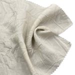 115gsm (4.1 oz) 18% Cotton 82% Viscose Crinkle Textured Translucent Fabric Skirt Dress