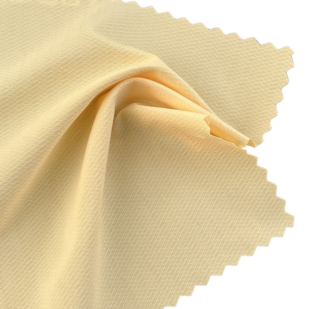 85gsm (3.0 oz) 62.5% Sorona 37.5% Polyester Woven Smooth Crisp Hand Feel Fabric Jacket Trench Coat 9530