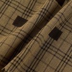 300gsm (10.6 oz) 100% Cotton Plaid Tear-resistant Fabric Dress Cardigan